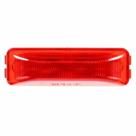 TRUCK-LITE Signal-Stat, Led, Red Rectangular, 4 Diode, Marker Clearance Light, P2, Male Pin, 12V, Bulk 1960-3